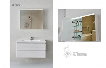 Piatti O1000 Modern Bathroom Single Vanity