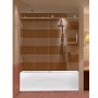 Framaless SD270B Shower Door for Bathtub with Stainless Parts