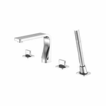 Isenberg 260.2400 Series 260 4 Hole Deck Mounted Roman Tub Faucet With Hand Shower