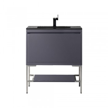 James Martin Vanities 801V31.5 Milan 31.5" Single Vanity Cabinet, Composite Top