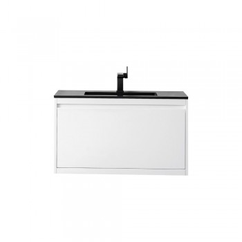 James Martin Vanities 801V35 Milan 35.4" Single Vanity Cabinet, Composite Top